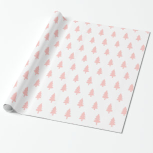 PINK Minimalistisch PINE-BAUM CHRISTMAM CUSTOM Geschenkpapier
