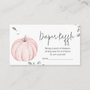 Pink Minimalistisch Pumpkin Baby Duschkabine Winde Begleitkarte