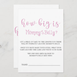 Pink Minimalistisches Skript wie groß ist Mommy's 