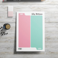 Pink Mint jetzt und später für tägliche Planung