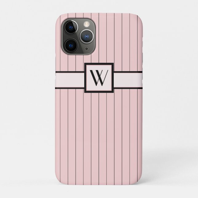 Pink mit Black Pinstripes Case (Rückseite)