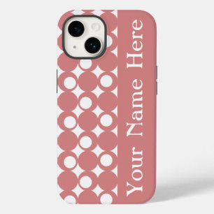 Pink Mod Ball Design mit Namen Case-Mate iPhone Hülle