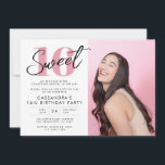 Pink Modern 16 . Geburtstag Geburtstag mit Foto Einladung<br><div class="desc">Pink Modern 16 . Geburtstag Geburtstag mit Foto Einladung</div>