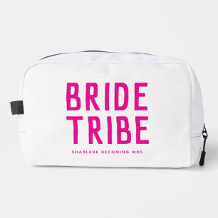 Pink Modern Chic Bride Tribe Bridesmaid Waschbeutel