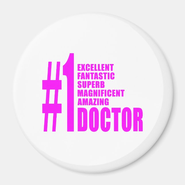 Pink Modern Doctor : Nummer 1 Magnet (Vorne)