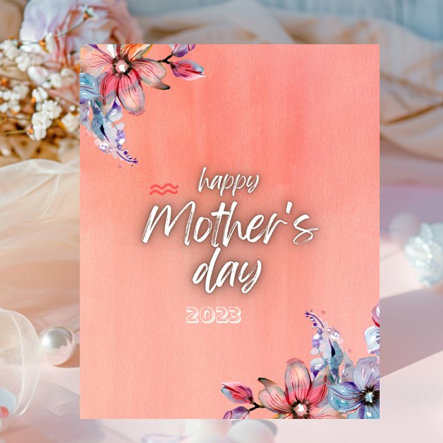 Pink Modern Mother's Day Poster (Von Creator hochgeladen)