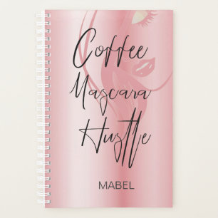 Pink Moderne schicke Typografie Hustel Planer