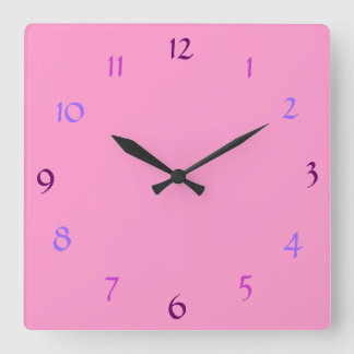 Pink Moderne Uhr