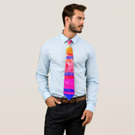 Pink Moderne Unternehmen Abstrakt Pink Blue Bright Krawatte