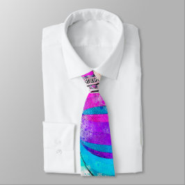 Pink Moderne Unternehmen Abstrakt Pink Blue Bright Krawatte