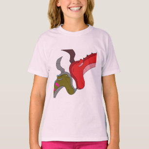 Pink Mommy & Baby Dragon Kid's T - Shirt
