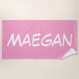 PINK MONOGRAMM Badetuch