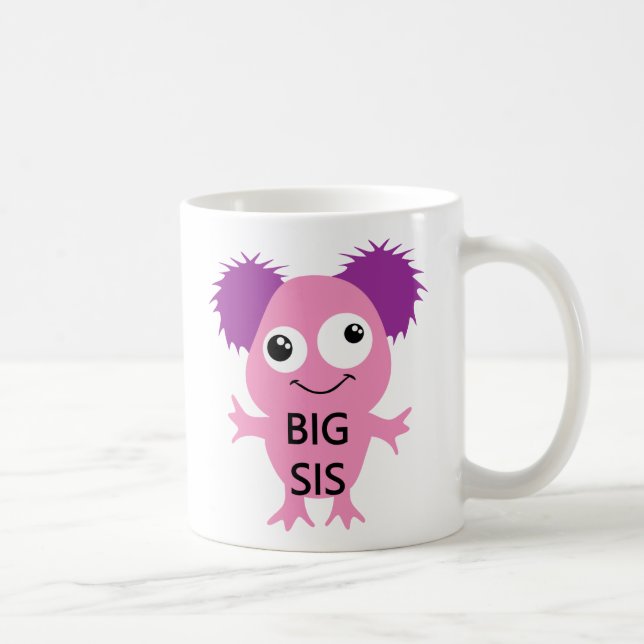 Pink Monster Big Sister Kaffeetasse (Rechts)