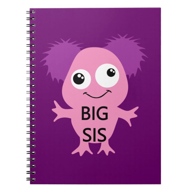 Pink Monster Big Sister Notizblock (Vorderseite)