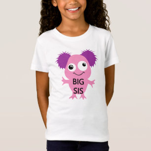 Pink Monster Big Sister T-Shirt