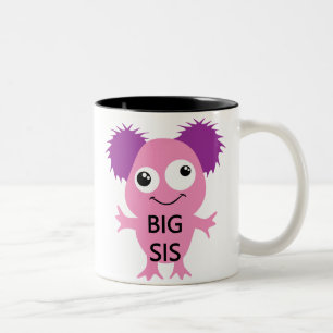 Pink Monster Big Sister Zweifarbige Tasse