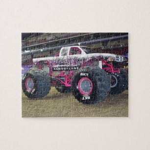 Pink Monster Truck Puzzle