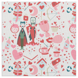 pink monster valentines vampire ghost stoff