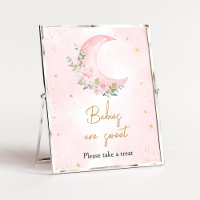 Pink Moon and Stars Baby Dusche Babys sind süß