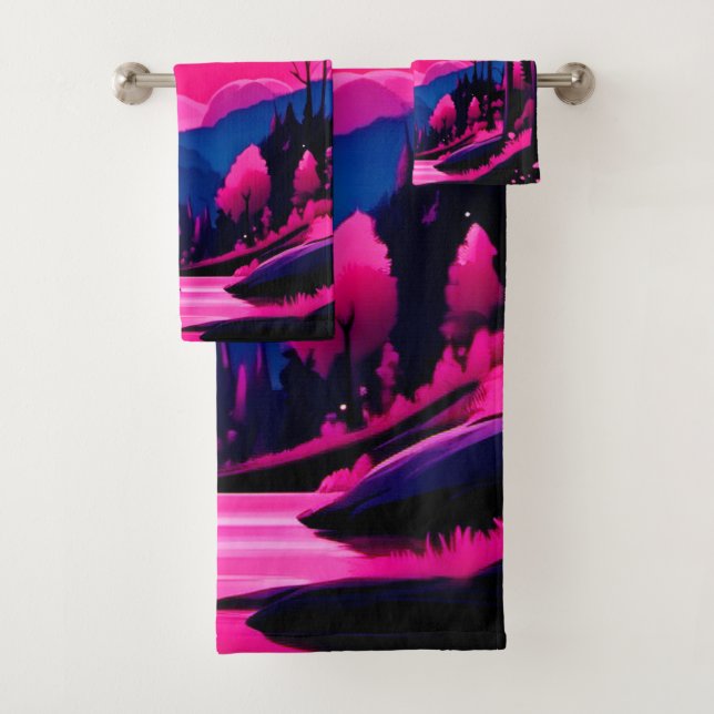 Pink Moon Fantasy Badhandtuch Set (Insitu)