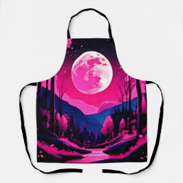 Pink Moon Fantasy Schürze