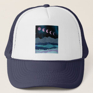 Pink Moon Phones Landscape Truckerkappe