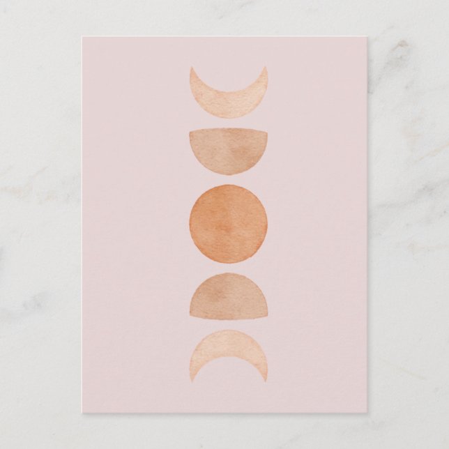Pink Moon Phones Postcard Postkarte (Vorderseite)