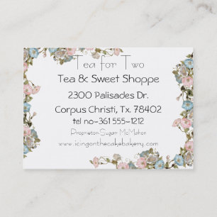 Pink Morning Gloria Business Cards Visitenkarte