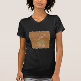 Pink Morning Glories Braut zu Shirts