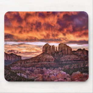 Pink Morning Glory Mousepad