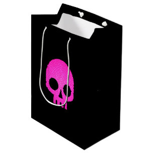 Pink Mosaik Skull Wrapping Paper Mittlere Geschenktüte