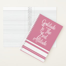 Pink Motivational Spiral Notebook Notizbuch