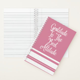 Pink Motivational Spiral Notebook Notizbuch