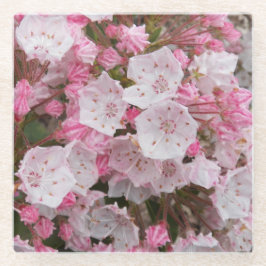Pink Mountain Laurel Floral Glasuntersetzer