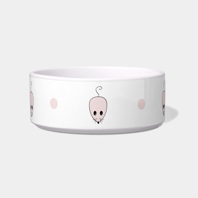 Pink Mouse Cat Bowl Napf (Vorderseite)