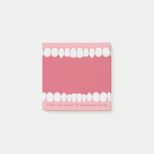 Pink Mouth mit Zähnen personalisieren Post-it Not Klebezettel