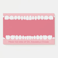 Pink Mouth mit Zähnen personalisieren Post-it Noti