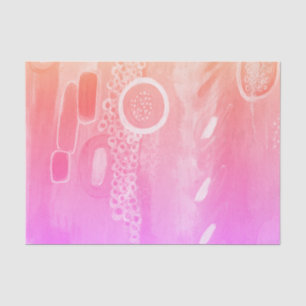 Pink Multicolor Abstrakt Art Tissue Paper Seidenpapier