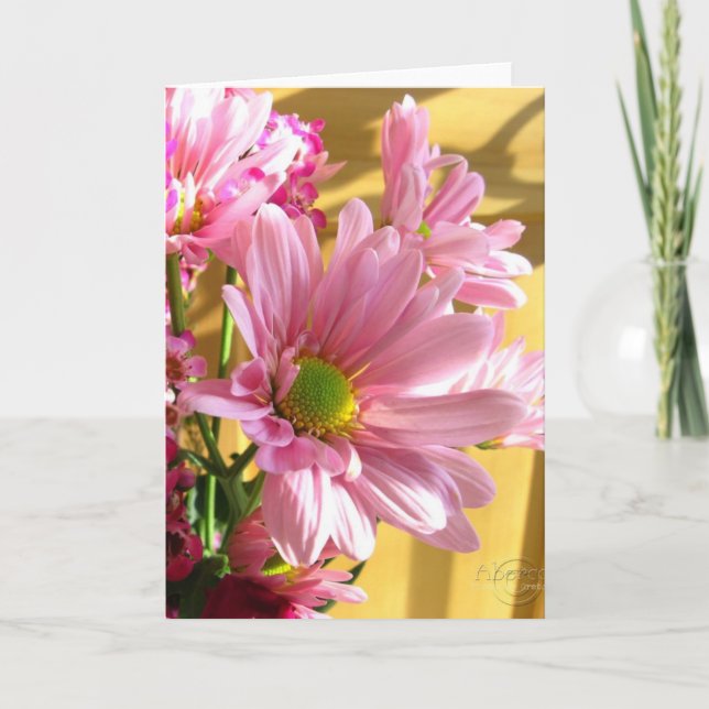 Pink Mum Grußkarte Karte (Vorderseite)