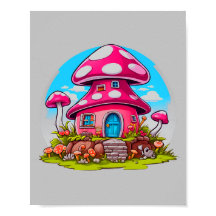 Pink Mushroom House, Magische Zuhause