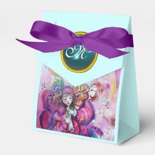 PINK MUSICAL CLOWING AQUAMARIN BLAUE GEM STONE MON GESCHENKSCHACHTEL