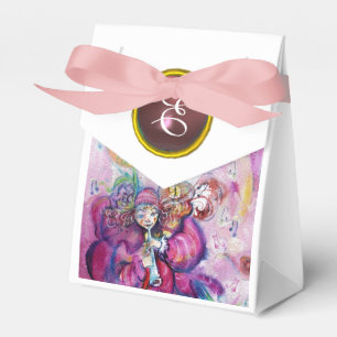 PINK MUSICAL CLOWING GEM STONE MONOGRAM GESCHENKSCHACHTEL