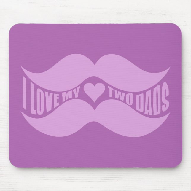 Pink Mustaches Custom Mousepad (Vorne)