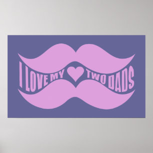 Pink Mustaches Zollposter Poster