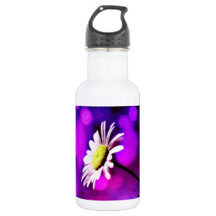 Pink N Amethyst Daisy Edelstahlflasche