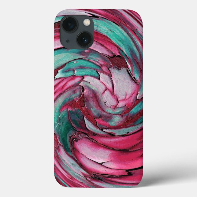Pink N Aquamariner Abstrakter iPad-Gehäuse Case-Mate iPhone Hülle (Rückseite)