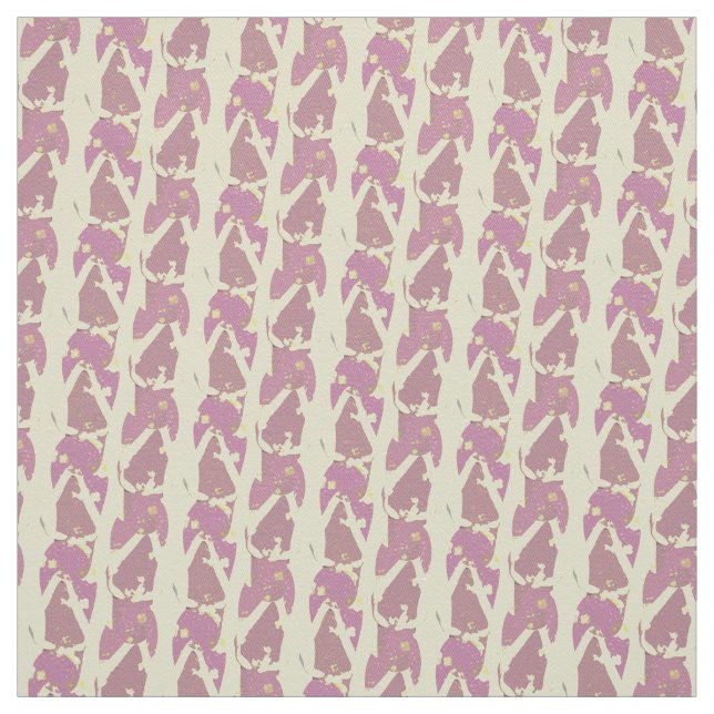 Pink n Yellow Flipflops Abstraktes Muster Stoff (Muster)