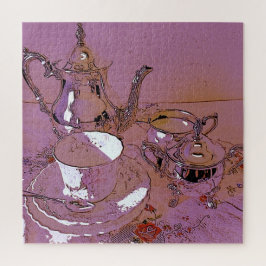Pink-Nachmittagstee Set Puzzle