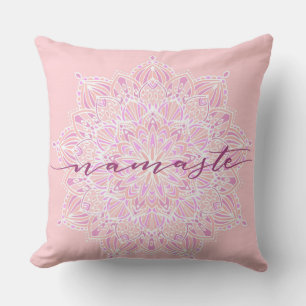 Pink Namaste Pillow Kissen