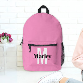 Pink Name Girl Bold Bedruckter Rucksack